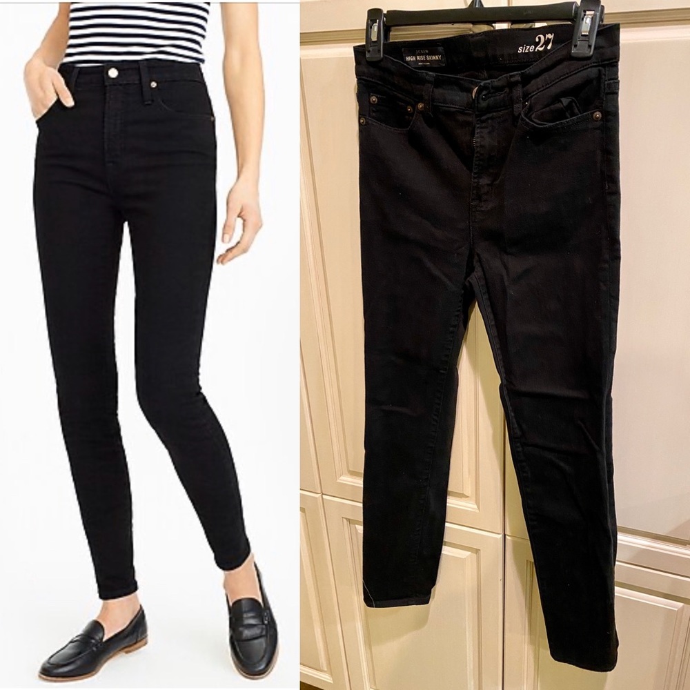 J.Crew High Rise Skinny Black Jean